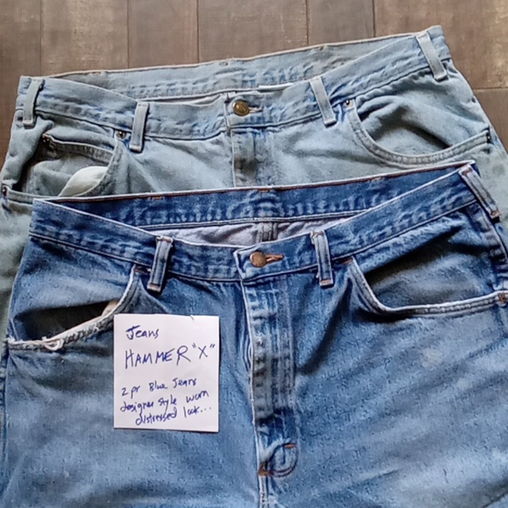 JEANS, Hammer #5, Rustler, Back Road Blues. Color: Blue, 34 to 36